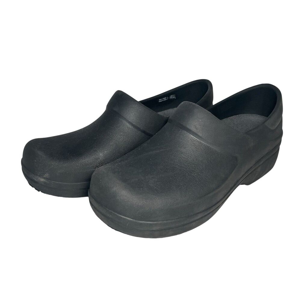 Crocs Neria Pro II Work Shoes Slip Resistant Clogs Black Women 7